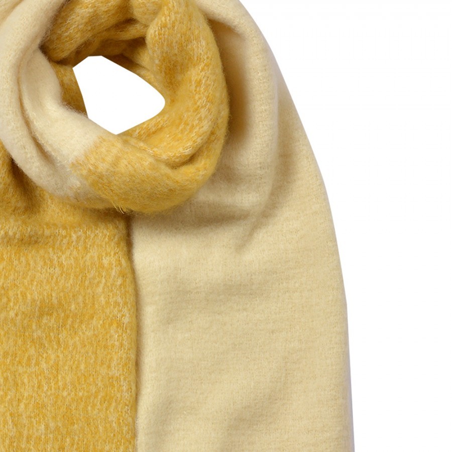 Winter Scarf Women 40x240 Cm Yellow Synthetic - 40*240 cm
