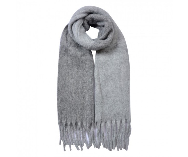Winter Scarf Women 40x240 Cm Grey - 40*240 cm Clayre & Eef