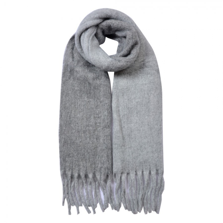 Winter Scarf Women 40x240 Cm Grey - 40*240 cm