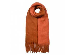 Winter Scarf Women 40x240 Cm Brown Synthetic - 40*240 cm