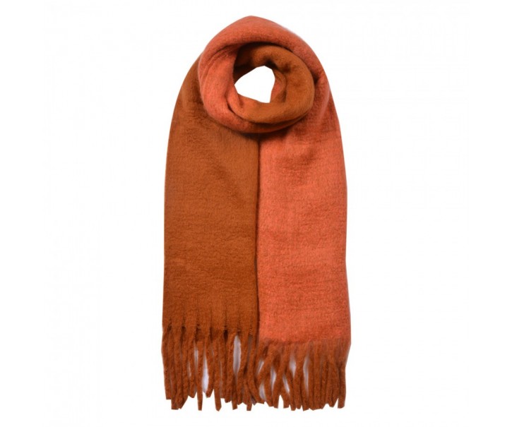 Winter Scarf Women 40x240 Cm Brown Synthetic - 40*240 cm Clayre & Eef