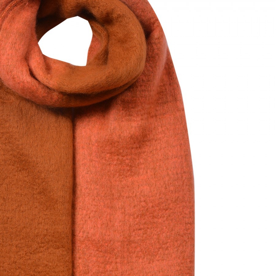 Winter Scarf Women 40x240 Cm Brown Synthetic - 40*240 cm