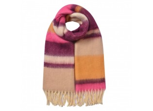 Winter Scarf Women 37x210 Cm Yellow Synthetic - 37*210 cm
