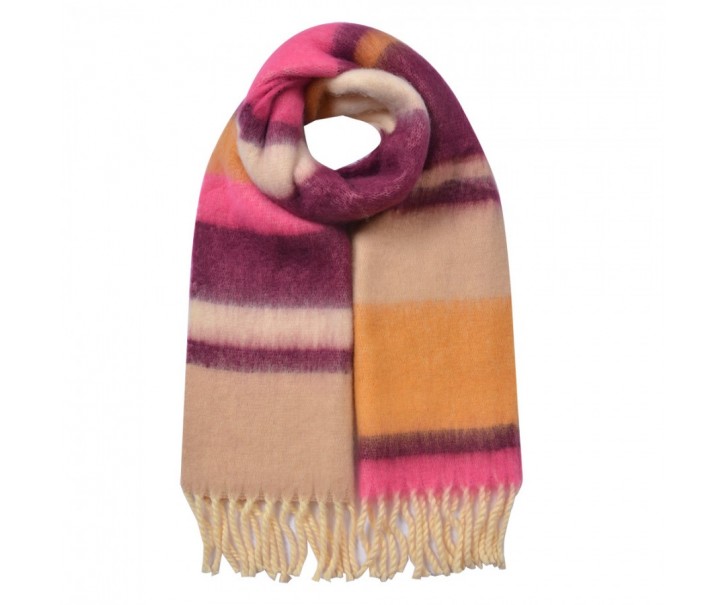 Winter Scarf Women 37x210 Cm Yellow Synthetic - 37*210 cm Clayre & Eef