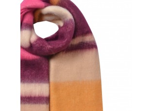 Winter Scarf Women 37x210 Cm Yellow Synthetic - 37*210 cm