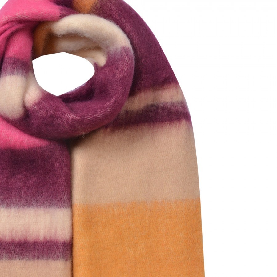 Winter Scarf Women 37x210 Cm Yellow Synthetic - 37*210 cm Clayre & Eef Winter Scarf Women 37x210 Cm Yellow Synthetic - 37*210 cm Clayre & Eef