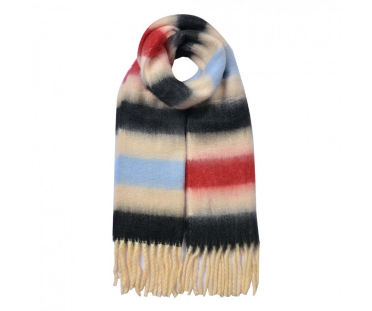 Winter Scarf Women 37x210 Cm Red Synthetic - 37*210 cm Clayre & Eef