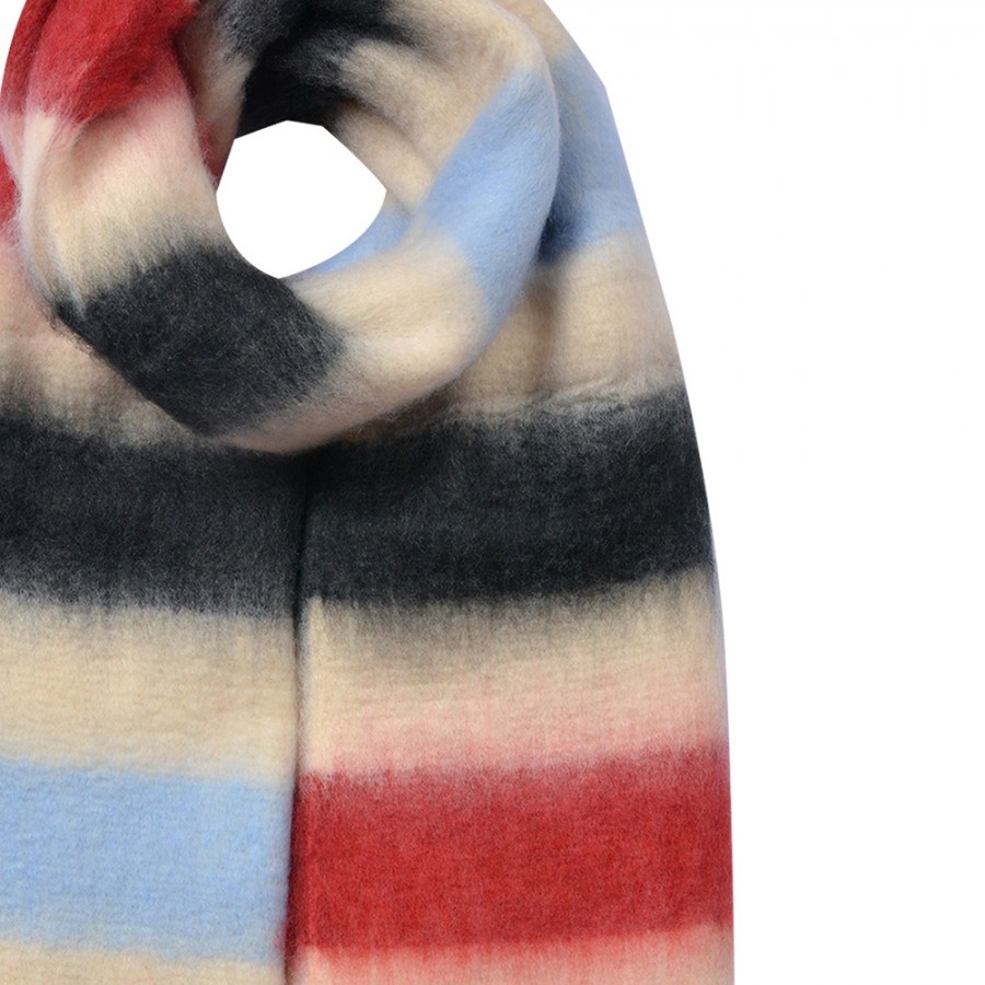 Winter Scarf Women 37x210 Cm Red Synthetic - 37*210 cm Clayre & Eef Winter Scarf Women 37x210 Cm Red Synthetic - 37*210 cm Clayre & Eef