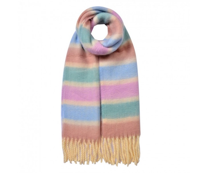 Winter Scarf Women 37x210 Cm Purple Synthetic - 37*210 cm Clayre & Eef