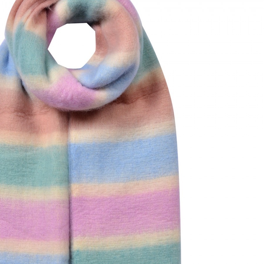 Winter Scarf Women 37x210 Cm Purple Synthetic - 37*210 cm Clayre & Eef Winter Scarf Women 37x210 Cm Purple Synthetic - 37*210 cm Clayre & Eef