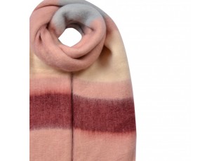 Winter Scarf Women 37x210 Cm Pink Synthetic - 37*210 cm