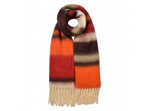 Winter Scarf Women 37x210 Cm Brown Synthetic - 37*210 cm