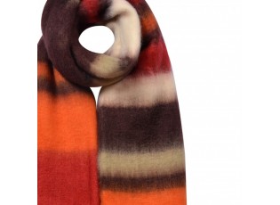 Winter Scarf Women 37x210 Cm Brown Synthetic - 37*210 cm