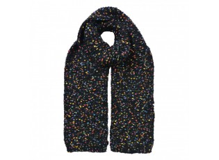 Winter Scarf Women 14x146 Cm Black Synthetic - 14*146 cm