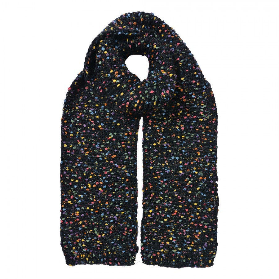 Winter Scarf Women 14x146 Cm Black Synthetic - 14*146 cm