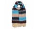 Winter Scarf Women 37x210 Cm Blue Synthetic - 37*210 cm Clayre & Eef