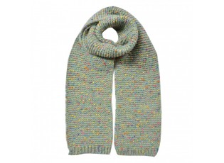Winter Scarf Women 14x146 Cm Green Synthetic - 14*146 cm