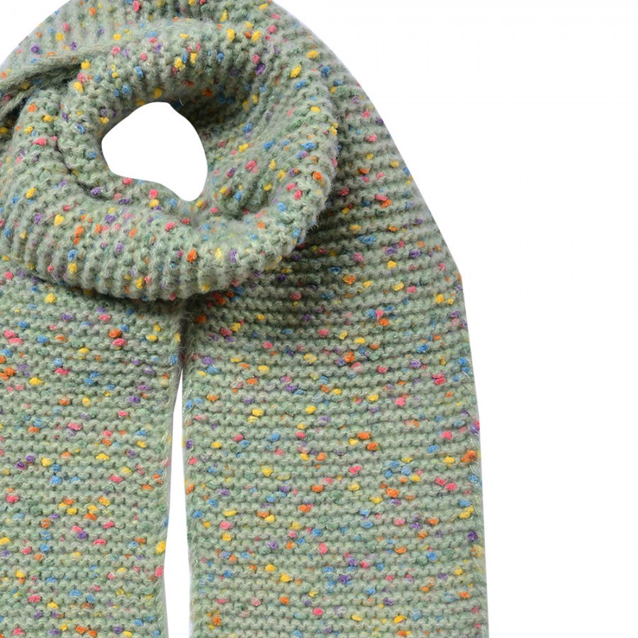 Winter Scarf Women 14x146 Cm Green Synthetic - 14*146 cm Clayre & Eef Winter Scarf Women 14x146 Cm Green Synthetic - 14*146 cm Clayre & Eef
