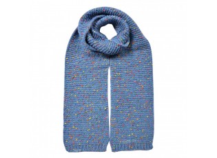 Winter Scarf Women 14x146 Cm Blue Synthetic - 14*146 cm