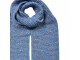 Winter Scarf Women 14x146 Cm Blue Synthetic - 14*146 cm Clayre & Eef
