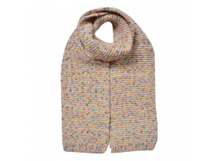Winter Scarf Women 14x146 Cm Beige Synthetic - 14*146 cm