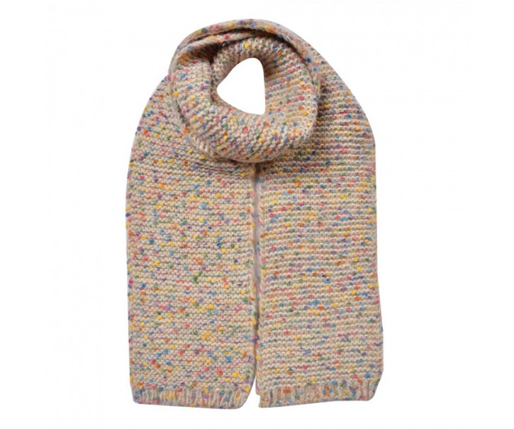 Winter Scarf Women 14x146 Cm Beige Synthetic - 14*146 cm Clayre & Eef