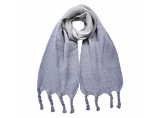 Winter Scarf Women 32x220 Cm Grey Synthetic - 32*220 cm