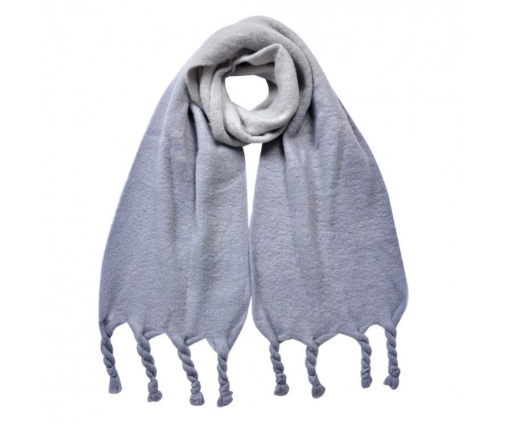 Winter Scarf Women 32x220 Cm Grey Synthetic - 32*220 cm Clayre & Eef