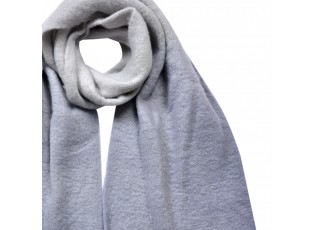Winter Scarf Women 32x220 Cm Grey Synthetic - 32*220 cm