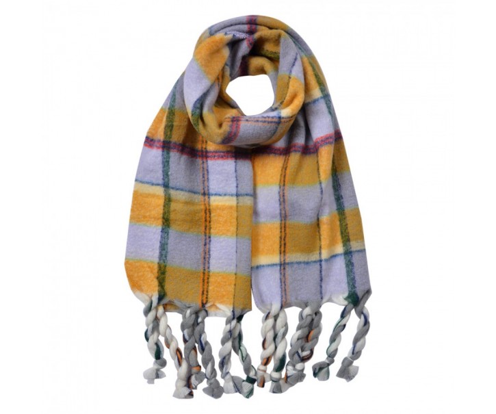 Winter Scarf Women 50x200 Cm Yellow Synthetic - 50*200 cm Clayre & Eef
