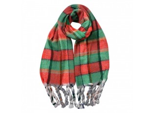 Winter Scarf Women 50x200 Cm Red Synthetic - 50*200 cm