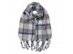 Winter Scarf Women 50x200 Cm Grey Synthetic - 50*200 cm Clayre & Eef