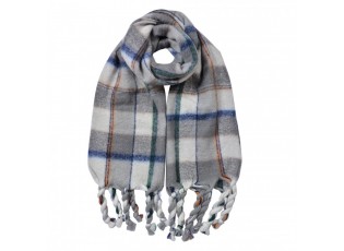 Winter Scarf Women 50x200 Cm Grey Synthetic - 50*200 cm