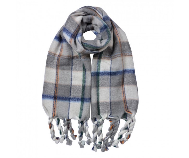 Winter Scarf Women 50x200 Cm Grey Synthetic - 50*200 cm Clayre & Eef