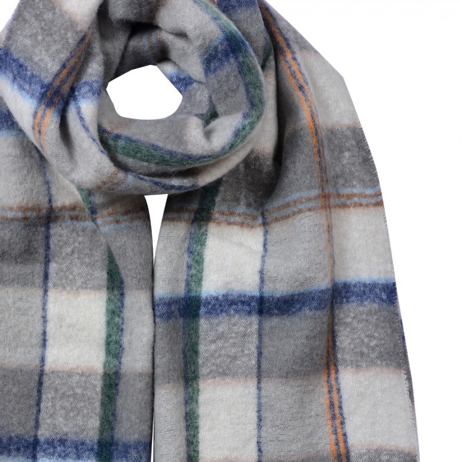 Winter Scarf Women 50x200 Cm Grey Synthetic - 50*200 cm Clayre & Eef Winter Scarf Women 50x200 Cm Grey Synthetic - 50*200 cm Clayre & Eef