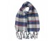 Winter Scarf Women 50x200 Cm Blue Synthetic - 50*200 cm Clayre & Eef