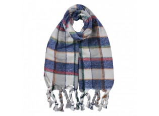 Winter Scarf Women 50x200 Cm Blue Synthetic - 50*200 cm