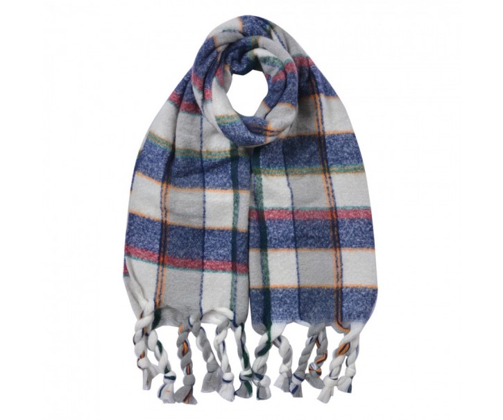 Winter Scarf Women 50x200 Cm Blue Synthetic - 50*200 cm Clayre & Eef