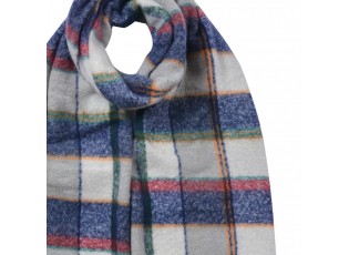 Winter Scarf Women 50x200 Cm Blue Synthetic - 50*200 cm