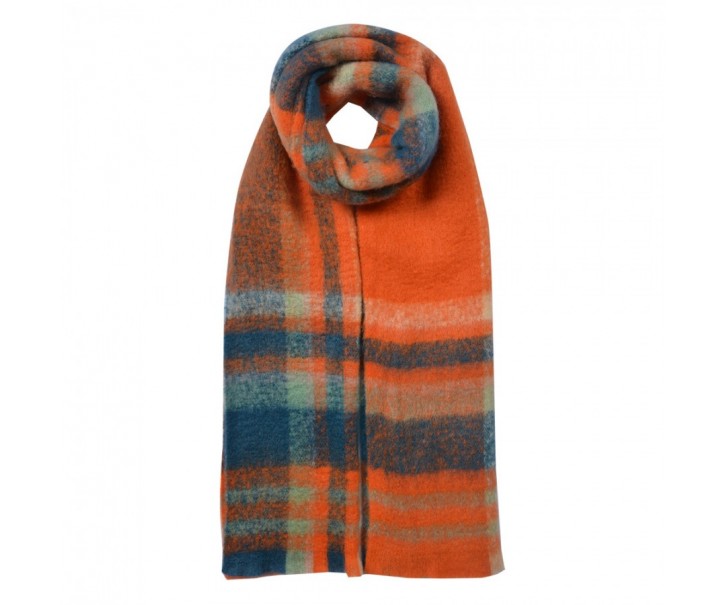 Winter Scarf Women 35x212 Cm Orange Synthetic - 35*212 cm Clayre & Eef