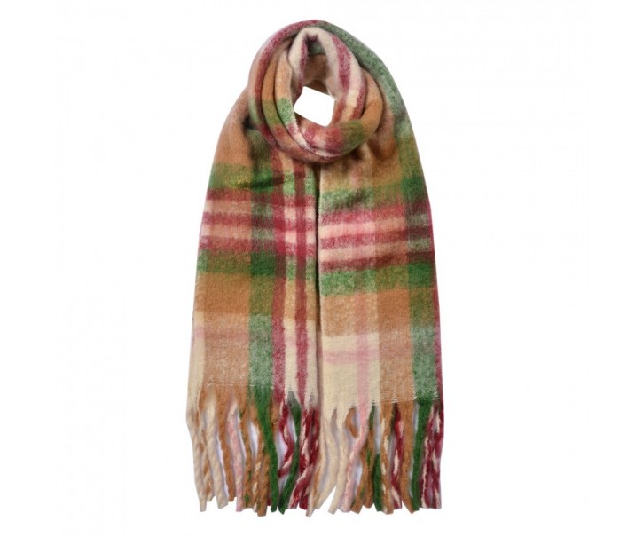 Winter Scarf Women 35x212 Cm Green Synthetic - 35*212 cm Clayre & Eef
