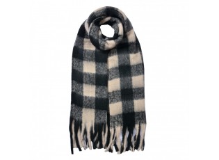 Winter Scarf Women 39x200 Cm Black Synthetic - 39*200 cm