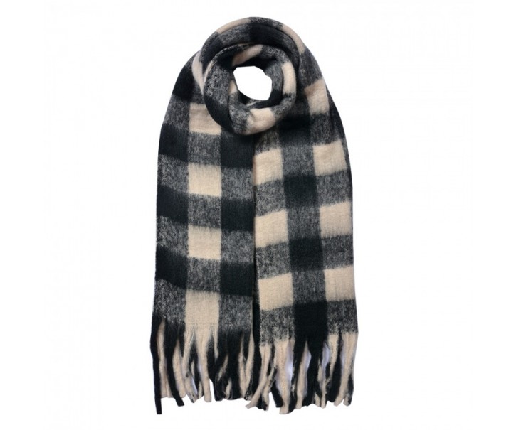 Winter Scarf Women 39x200 Cm Black Synthetic - 39*200 cm Clayre & Eef