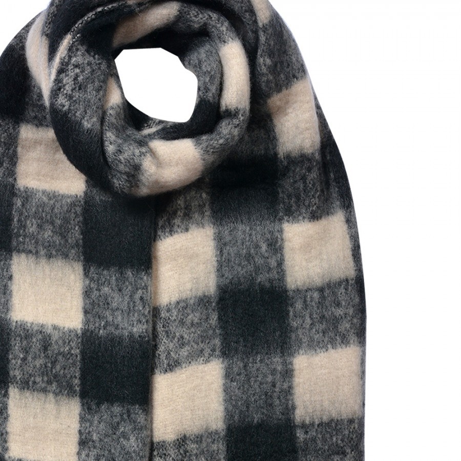 Winter Scarf Women 39x200 Cm Black Synthetic - 39*200 cm Clayre & Eef Winter Scarf Women 39x200 Cm Black Synthetic - 39*200 cm Clayre & Eef