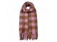 Winter Scarf Women 39x200 Cm Pink Synthetic - 39*200 cm Clayre & Eef