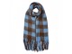Winter Scarf Women 39x200 Cm Blue Synthetic - 39*200 cm Clayre & Eef