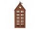 Rezavý svícen ve tvaru domku Rustic Charm - 13*11*30 cm Clayre & Eef