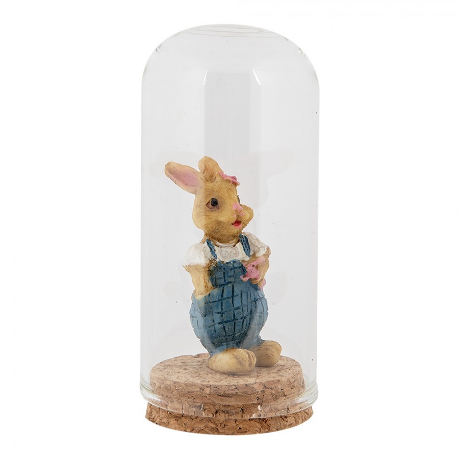 Skleněný poklop s korkovou zátkou Tarry - Ø 5*10 cm