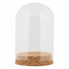 Skleněný poklop s korkovou zátkou Tarry - Ø 8*12 cm