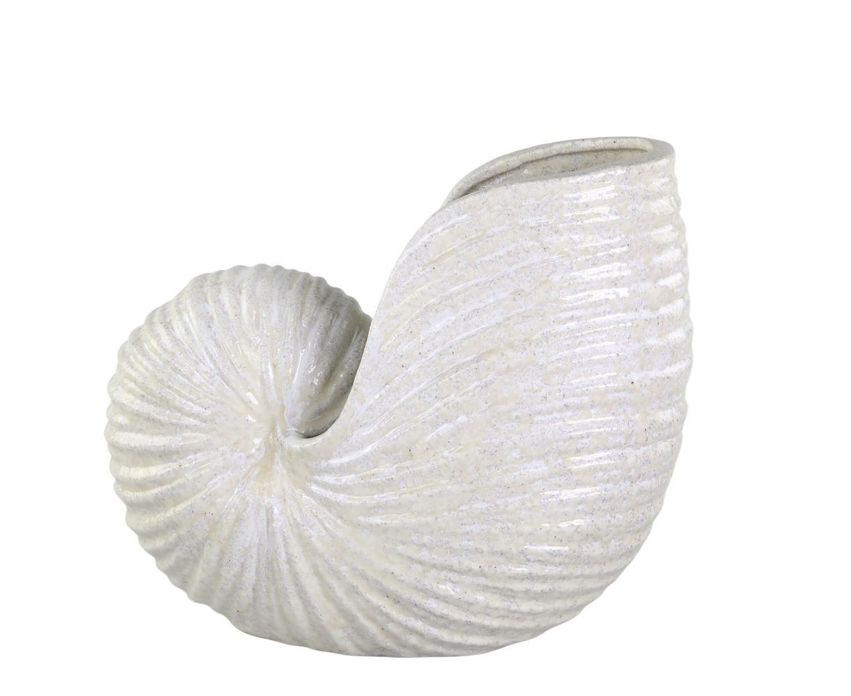 Krémová antik keramická dekorace váza mušle Shells - 38*20*32 cm